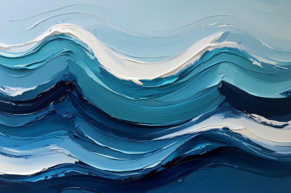 A Blue and White Textured Waves: Elevate Your Creative Projects with a Versatile Background