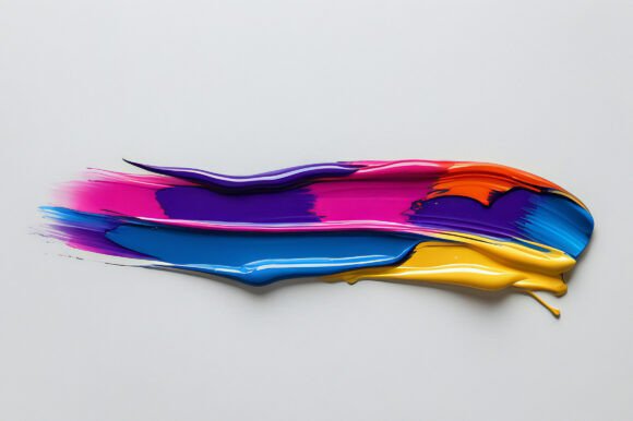 A Colorful Paint Smear