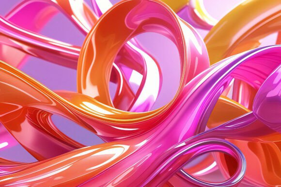 A Colorful Swirls of Liquid