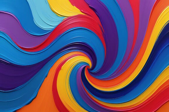 A Colorful Swirly Paint Swirls for Modern Creative Projects