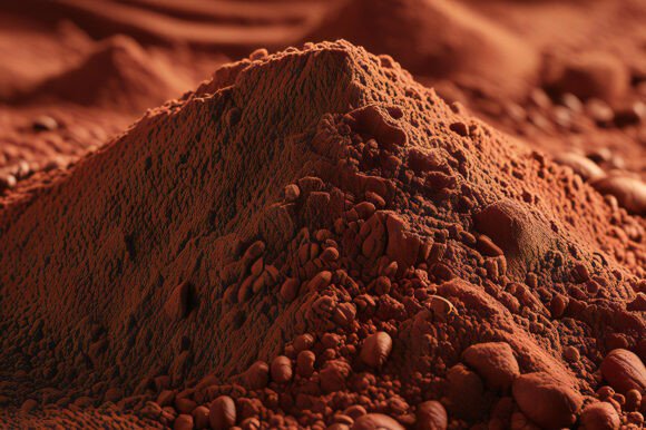 A Pile of Brown Powder: A Versatile Background for Creative Projects