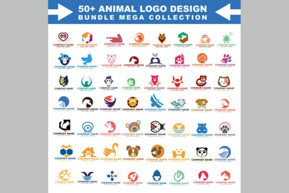 Animal Instincts 50 Logo Designs Bundle: A Powerful Collection for Branding and Beyond