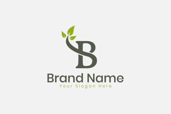 B Letter Eco-Friendly Modern Logo Design