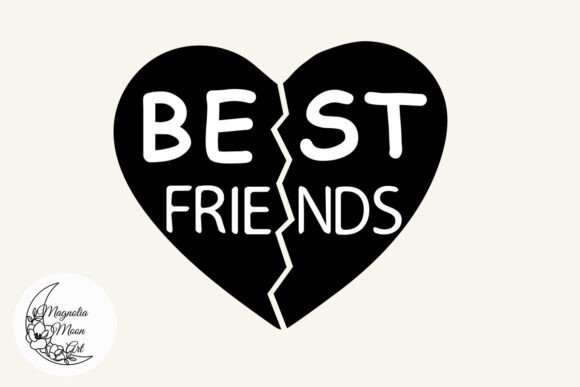 Best Friends Heart Svg for Creative Projects