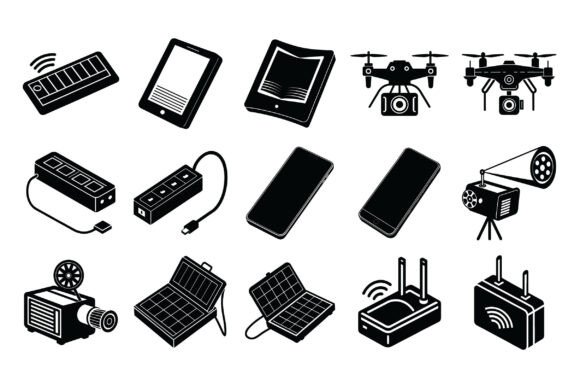 Exploring the Versatility of Technology Devices Silhouette - Vol 2