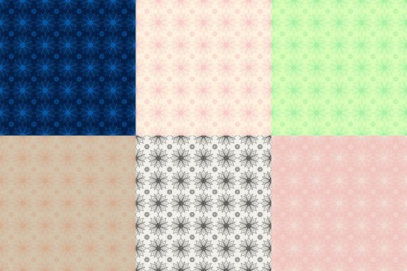 Floral Seamless Pattern with Background