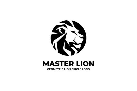 Lion Head Silhouette Business Logo: Command Attention with the Bold Power of the King of Beasts
