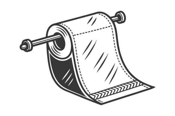 Paper Towel Silhouette Icon Vector: A Versatile Design Element for Creative Projects