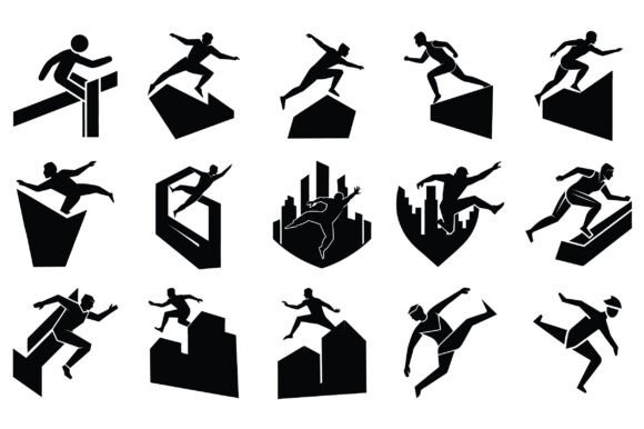PARKOUR Silhouette Vector -Vol 2