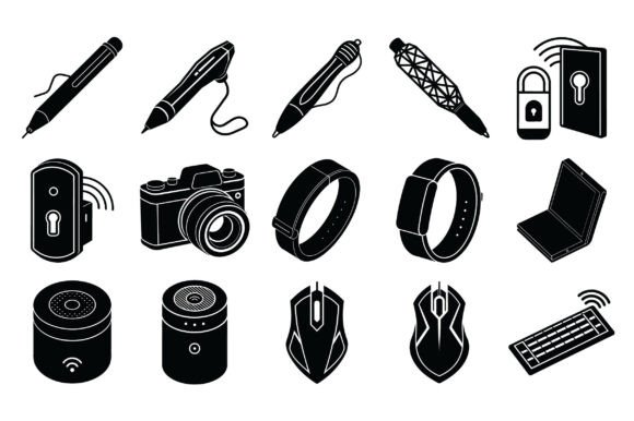 Technology Devices Silhouette -Vol 1