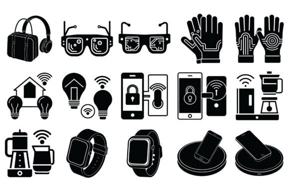 Technology Devices Silhouette -Vol 6