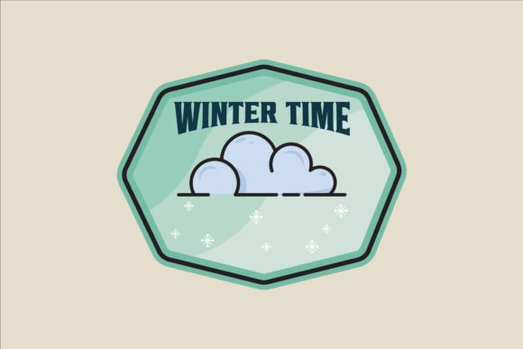 Winter Snow Cloud Emblem Logo Vector: A Versatile Design for All Your Projects